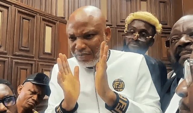 Judge begs Kanu in ‘God’s name’ to consult lawyers Judge begs Kanu in ‘God’s name’ to consult lawyers