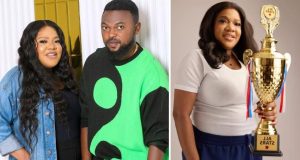 Ajeyemi congratulates wife, Toyin Abraham on latest win Kolawole Ajeyemi celebrates wife, Toyin Abraham