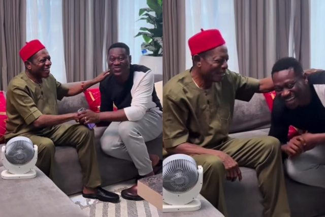 Lateef Adedimeji meets Nkem Owoh