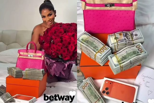 Mercy Eke shows off gifts from her man Mercy Eke shows off gifts from her man