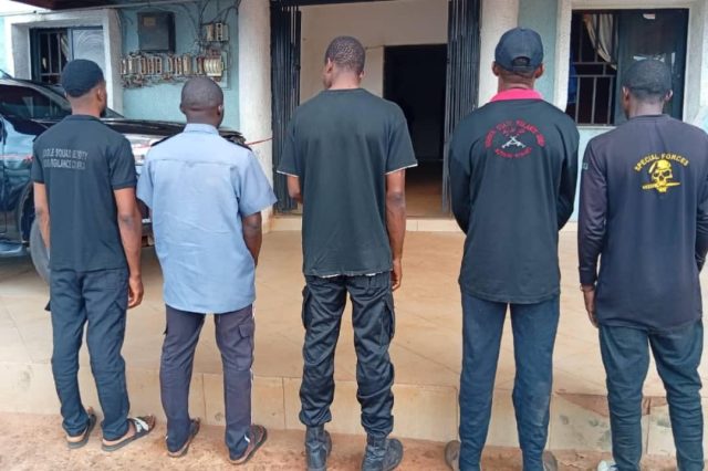 NSCDC arrests five fake security operatives
