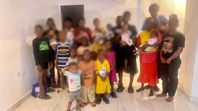 Police rescue eight infants, 10 children