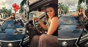 Sarah Martins celebrates buying Lexus SUV after 12 months of relocating to Lagos Sarah Martins buys Lexus SUV