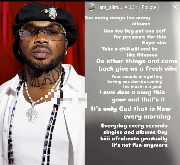 Too much Afrobeats song k!lls the vibe - Slimcase