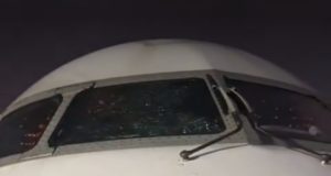 Super Eagles makes Emergency landing Super Eagles makes Emergency landing after cracked windscreen