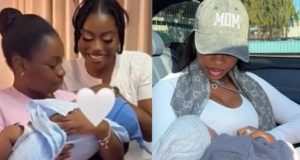 Imade bonds with Priscilla Ojo’s son, Rakeem Imade bonds with Priscilla Ojo's baby, Rakeem