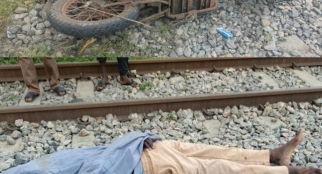 Train crushes dispatch rider in Lagos