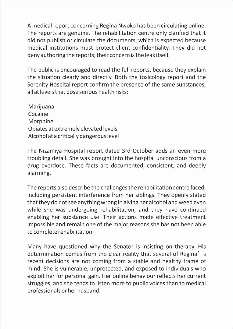 Regina Daniels' medical report is authentic - Ned Nwoko clarifies 