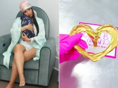 Cardi B casts umbilical cord into gold jewelry Cardi B casts her umbilical cord into gold jewelry
