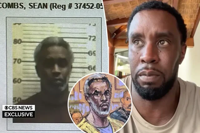 Diddy gray hair, beard on display in new mugshot