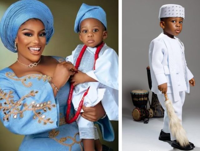 Eriata Ese celebrates son @ 2