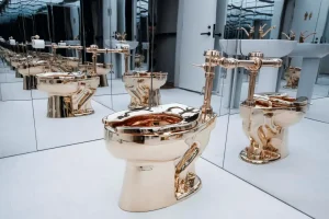 Fully functional 18-karat gold toilet sells for $12M 