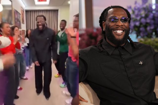 Burna Boy makes grand entrance at Jennifer Hudson's show Burna Boy makes grand entrance at Jennifer Hudson's show