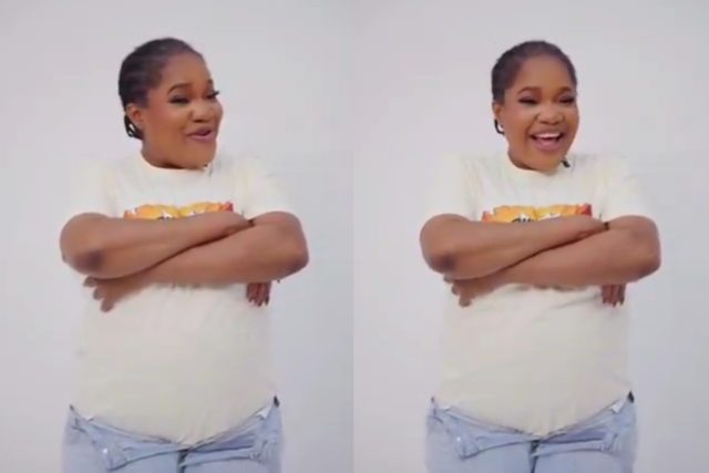 Toyin Abraham replies fan who mocked her tummy Toyin Abraham replies fan who mocked her tummy