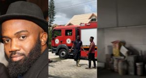 Noble Igwe confirms fire outbreak at home Noble Igwe confirms fire outbreak at home