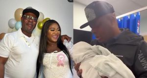 Yinka Quadri welcomes granddaughter Yinka Quadri welcomes granddaughter
