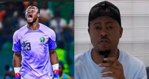 Eagles Loss: Nwabali thre.atens to BE.AT Lege Miami MERCILESSLY I will beat you mercilessly - Nwabali blasts Lege Miami for allegedly insulting late father