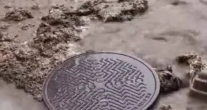 Human waste bubbles up through the ground in holiday hotspot