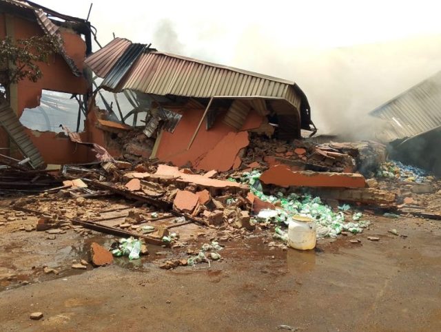 Fire guts Nnewi factory, Anambra