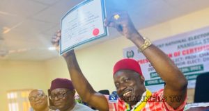 INEC issues certificates of return to Soludo, deputy INEC issues certificates of return to Soludo, deputy