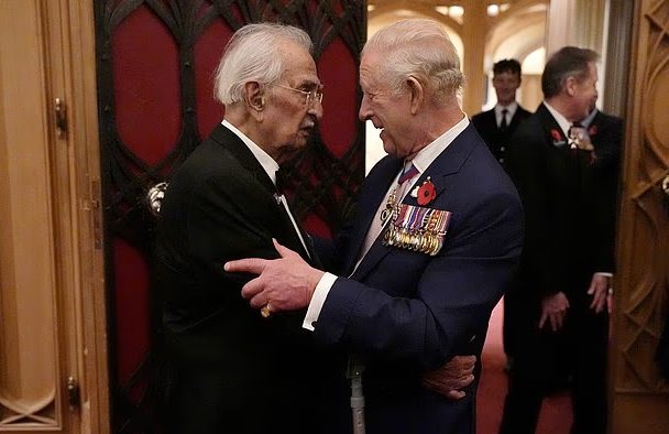 King Charles shares sweet embrace with 105-year-old WWII veteran King Charles shares sweet embrace with 105-year-old WWII veteran