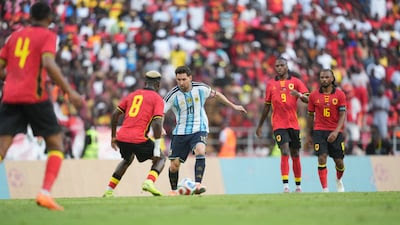 Messi scores first goal in Africa as Argentina beat Angola Messi scores first goal in Africa as Argentina beat Angola