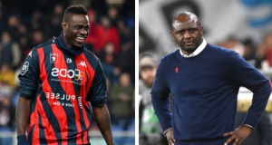 Mario Balotelli celebrates sacking of Vieira Mario Balotelli celebrates sacking of Vieira