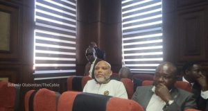 Nnamdi Kanu appears in court to receive judgment Nnamdi Kanu appears in court to receive judgment