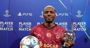 Victor Osimhen becomes second Nigerian to score UCL hat-trick Victor Osimhen becomes second Nigerian to score UCL hat-trick