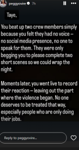 Taye Arimoro: Peggy Ovire breaks silence