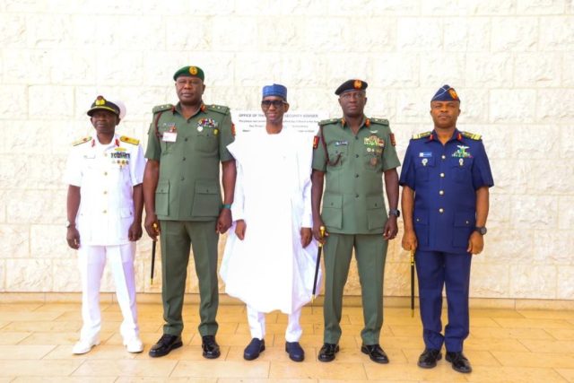Ribadu meets security chiefs