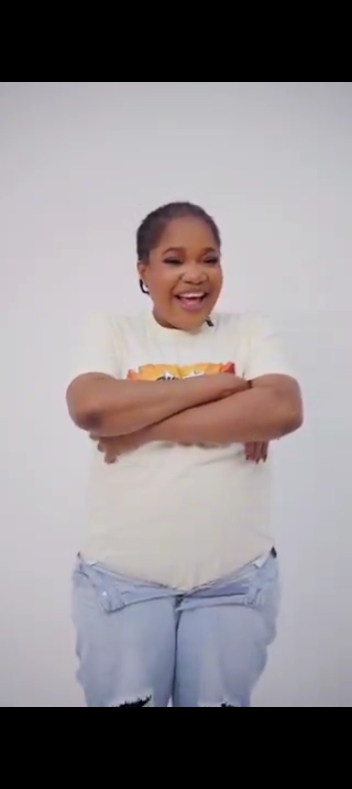 Toyin Abraham replies fan who mocked her tummy