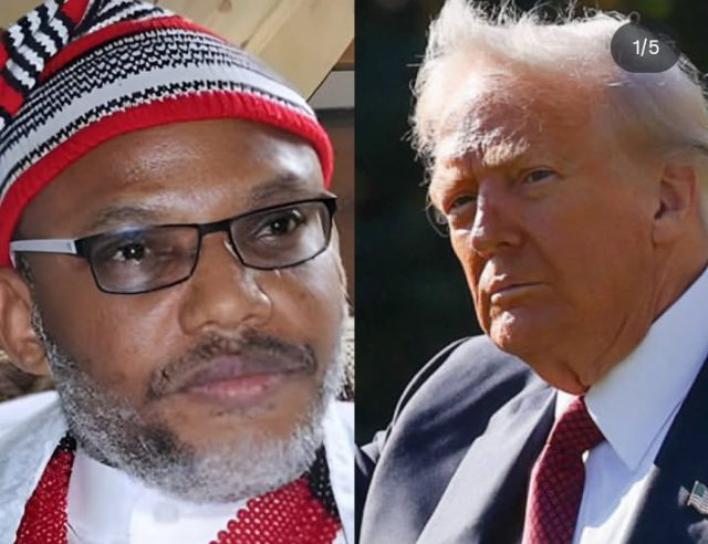Nnamdi Kanu writes to Trump over Christian Genocide in Nigeria