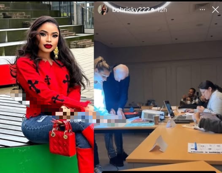 Bobrisky returns to school in the UK