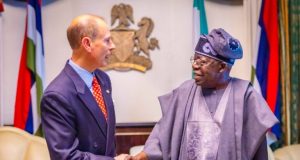 President Tinubu welcomes Duke of Edinburgh at State House President Tinubu welcomes Duke of Edinburgh at State House