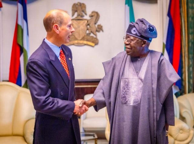 President Tinubu welcomes Duke of Edinburgh at State House President Tinubu welcomes Duke of Edinburgh at State House