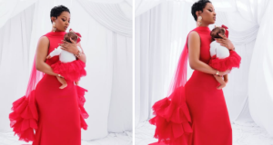 Toke Makinwa celebrates first birthday as a mum Toke Makinwa celebrates first birthday as a mum