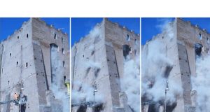 One d!e in Medieval Tower collapse Worker d!es after partial collapse of medieval tower in Rome