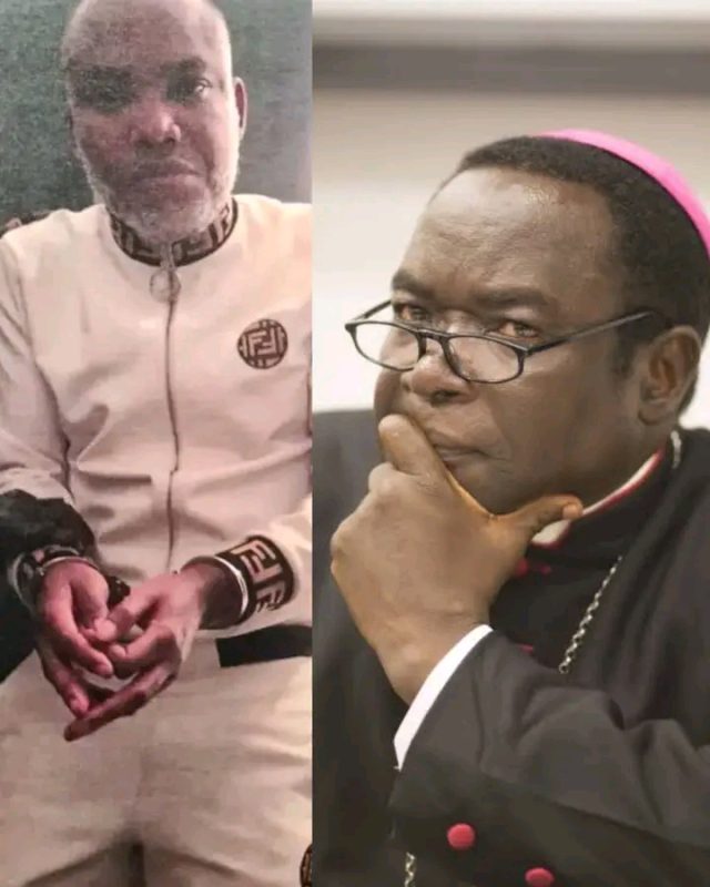 Bishop Kukah visits Nnamdi Kanu in Sokoto Prison