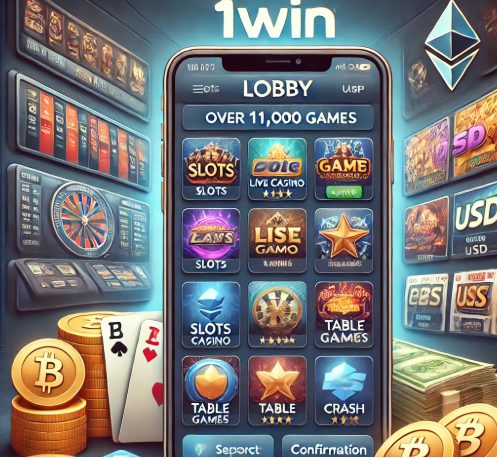 1win: 11,000+ games and crypto-friendly payments in one app