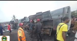 Two k!lled as Diesel tanker explodes on Badagry Expressway Two k!lled as Diesel tanker explodes on Badagry Expressway