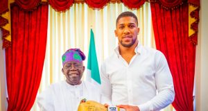 Tinubu speaks with Anthony Joshua after accident Tinubu speaks with Anthony Joshua after accident