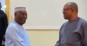 Atiku welcomes Peter Obi to ADC Atiku welcomes Peter Obi to ADC