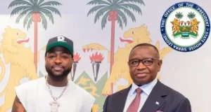 Davido visits Sierra Leone President, Julius Maada Bio Davido visits Sierra Leone President, Julius Maada Bio