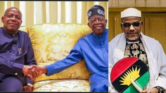 Nnamdi Kanu: Alex Otti meets Tinubu at Aso Villa