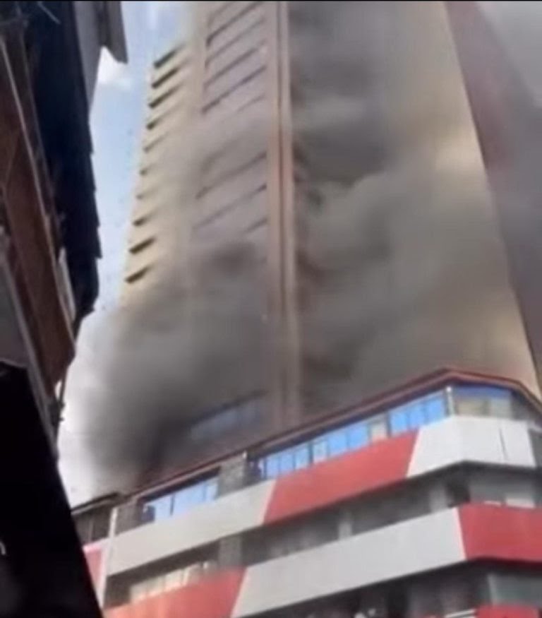 Fire guts Great Nigeria Insurance House in Lagos 