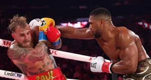 Anthony Joshua knocks out Jake Paul in Miami fight Anthony Joshua knocks out Jake Paul during boxing fight