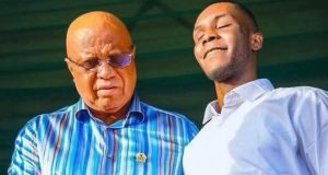Governor Eno gifts N100m studio, flat, N1m to visually impaired singer Governor Eno gifts N100m studio, flat, N1m to visually impaired singer