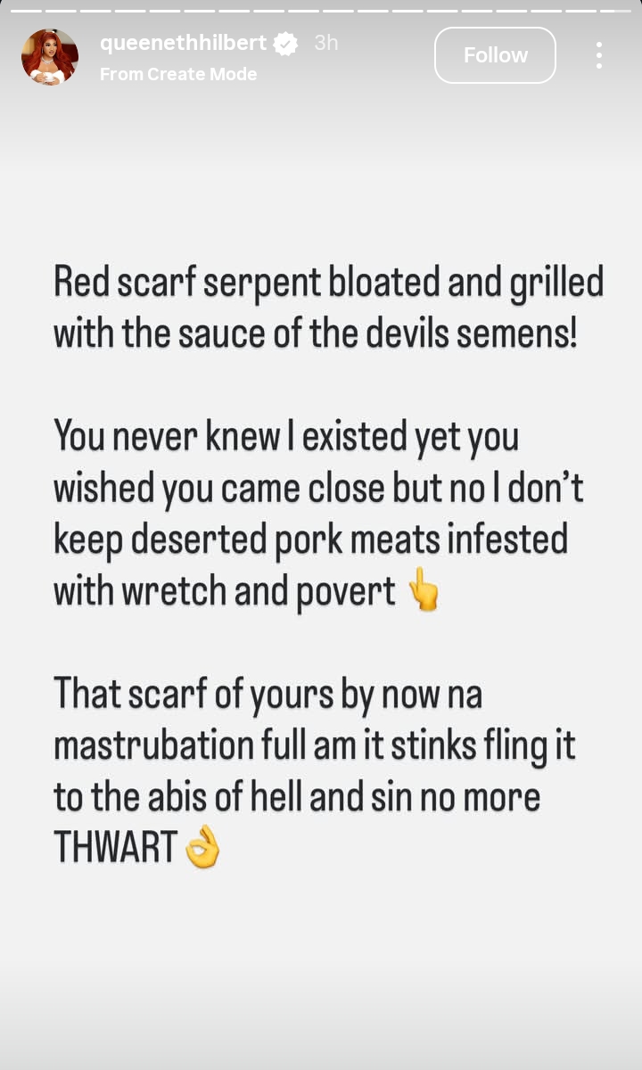 Queeneth Hilbert fires back at Mama Pee over Stanley Ontop accusation