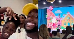Davido attends Imade’s school Christmas carol Davido attends Imade's school Christmas carol